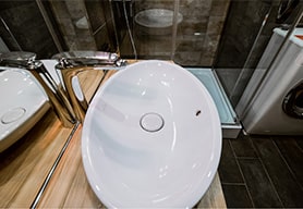 Дизайнерский евроремонт ванной комнаты 5 кв.м.