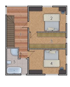 Фотография плана второго этажа дома проекта Гиперион